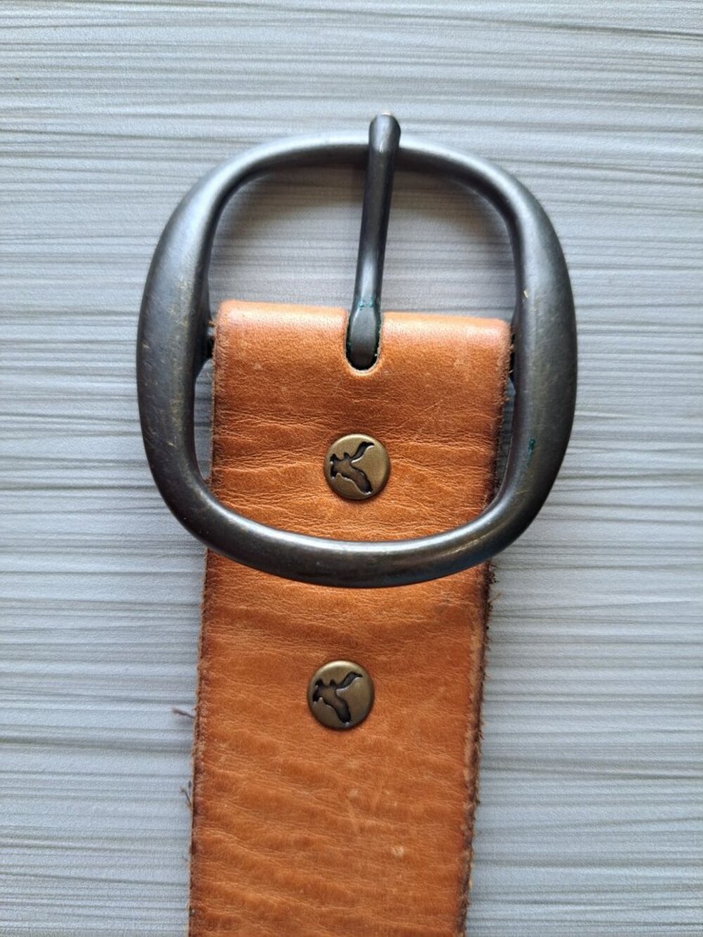 Vintage American Eagle Outfitters XL Brown Leather Belt Studded & Rhinestone - Picture 7 of 11